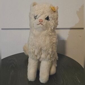 Vintage - Steiff White Angora Cat - "Kitty" 2753/26 -  Original tag present